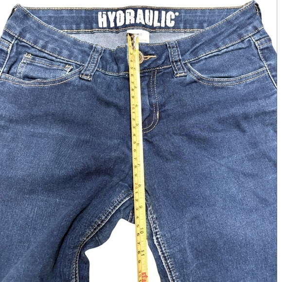 🌺HYDRAULIC WOMENS SKINNY STRAIGHT LEG BLUE JEANS SIZE 9/10 - Picture 7 of 7